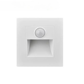 Arandela LED Embutida para Degrau de Escada com Sensor de Presença - STE