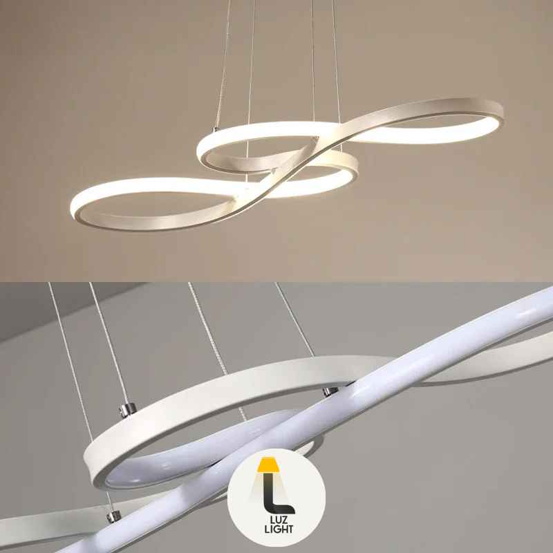 Lustre Pendente Moderno Nordic Infinito Cifra  3 em 1