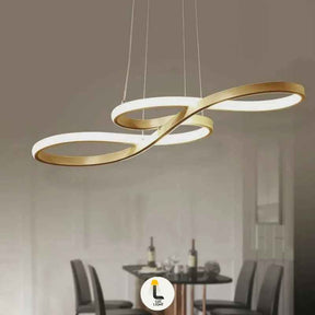 Lustre Pendente Moderno Nordic Infinito Cifra  3 em 1