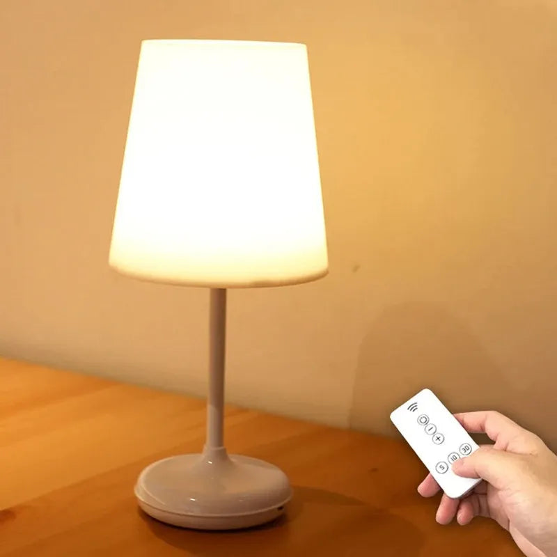 Luminária De Mesa Abajur Sem Fio Touch com Controle - Lumi