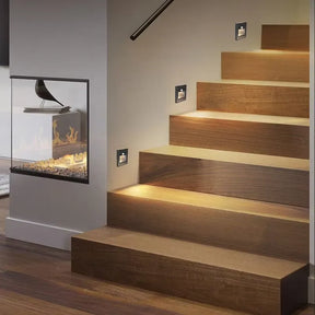Arandela LED Embutida para Degrau de Escada com Sensor de Presença - STE