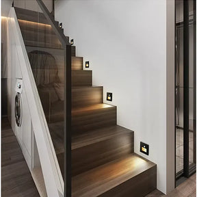 Arandela LED Embutida para Degrau de Escada com Sensor de Presença - STE