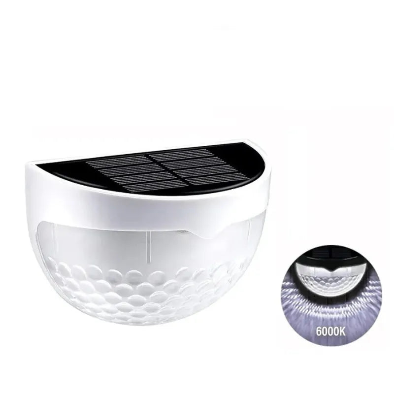 Arandela Solar – Decorativa Ondulada para Áreas Externas - Lumen