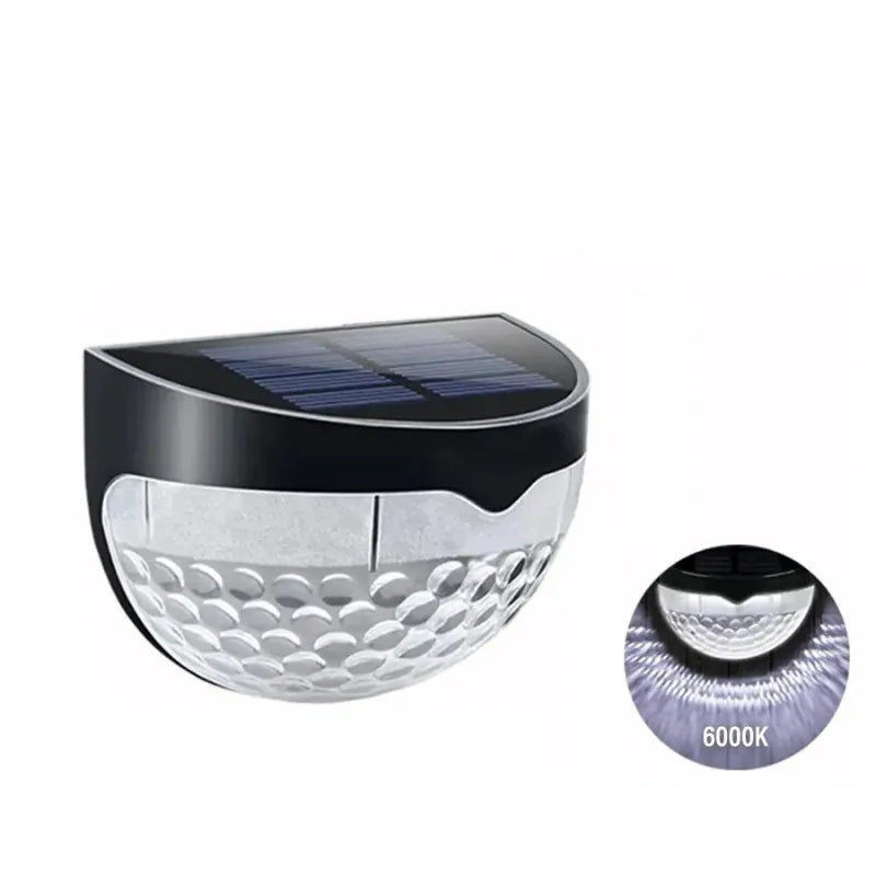Arandela Solar – Decorativa Ondulada para Áreas Externas - Lumen