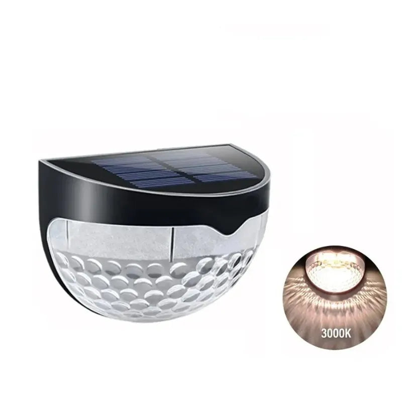 Arandela Solar – Decorativa Ondulada para Áreas Externas - Lumen