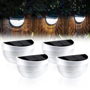 Arandela Solar – Decorativa Ondulada para Áreas Externas - Lumen