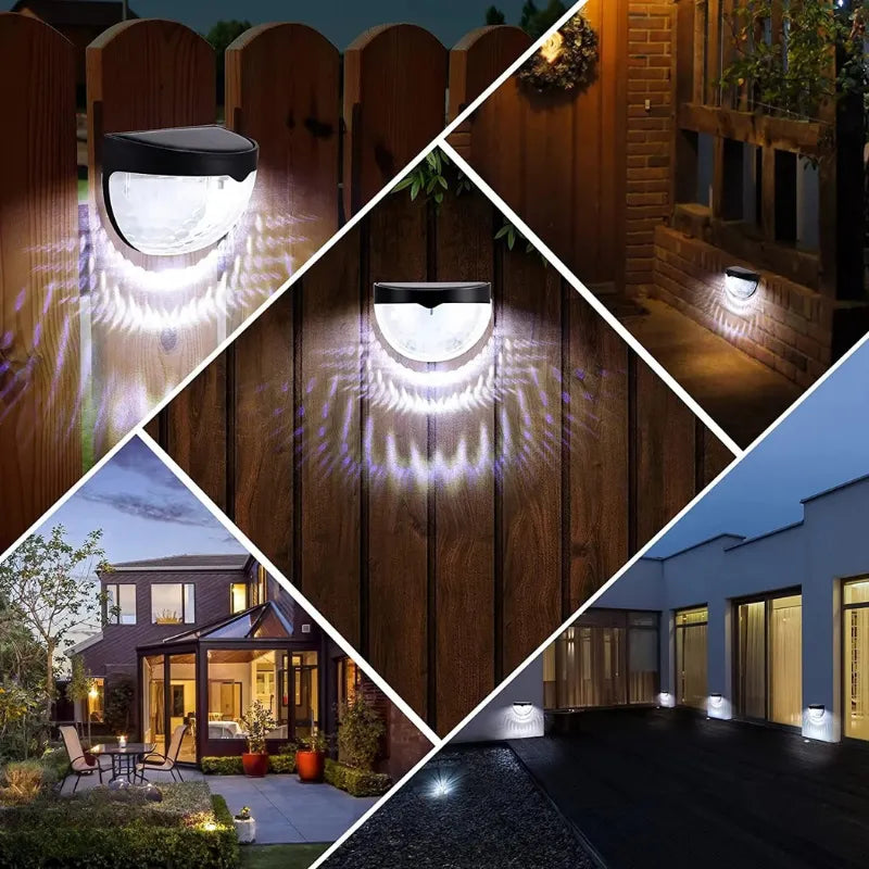 Arandela Solar – Decorativa Ondulada para Áreas Externas - Lumen