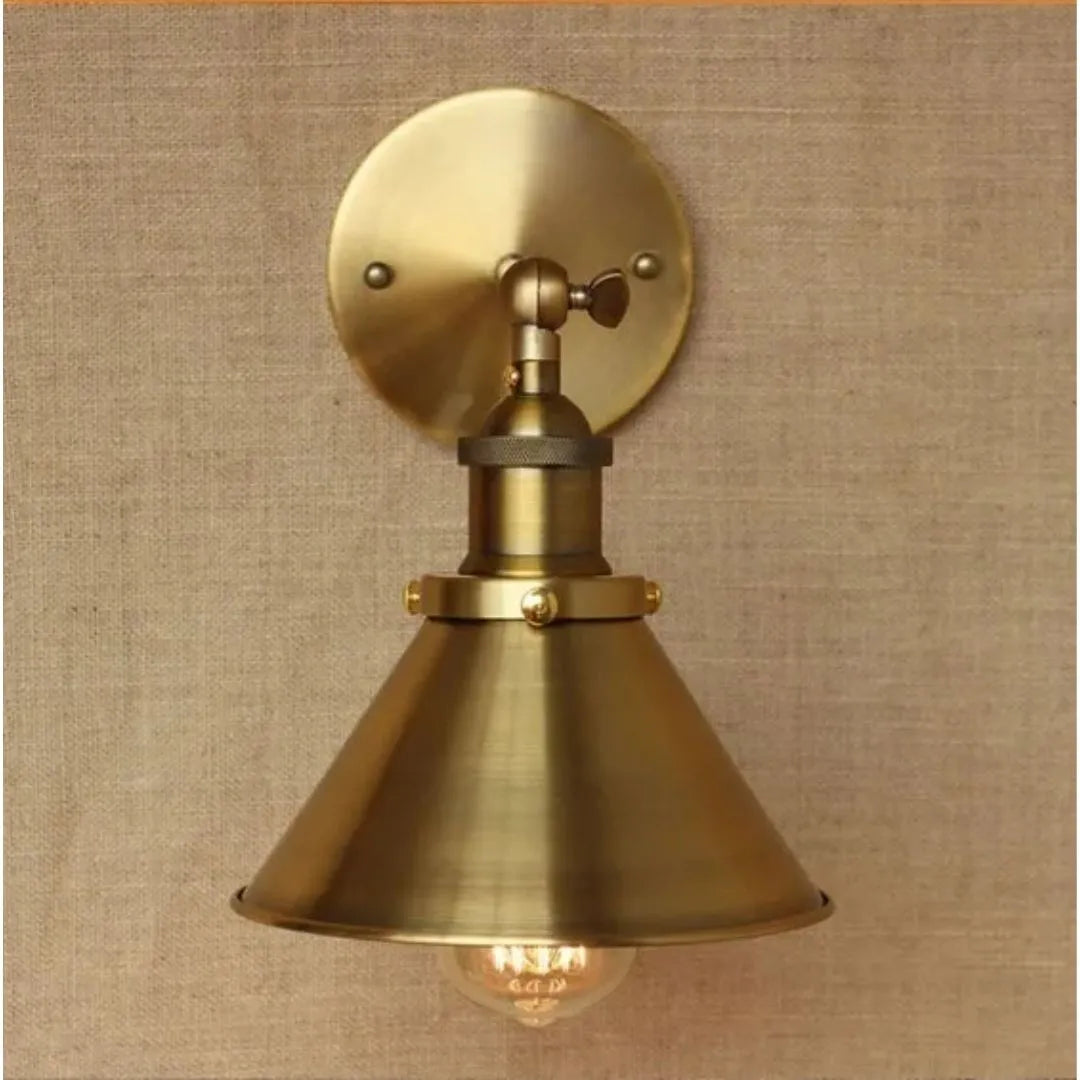 Arandela Retro Dourada Brass