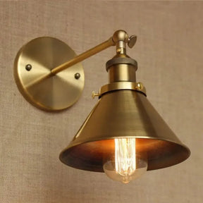 Arandela Retro Dourada Brass