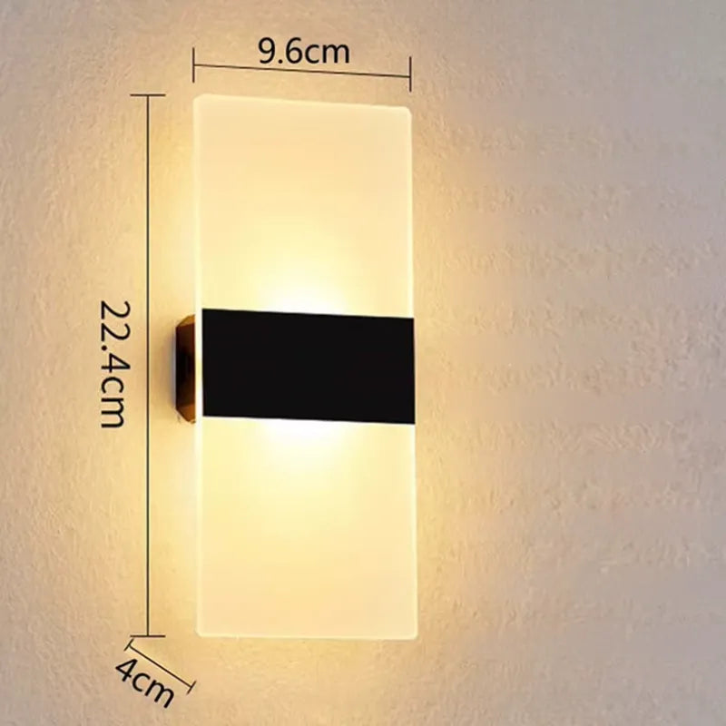 Arandela de Parede Sem fio LED Nordic Sconce – Sensor de Movimento e Toque, Recarregável USB