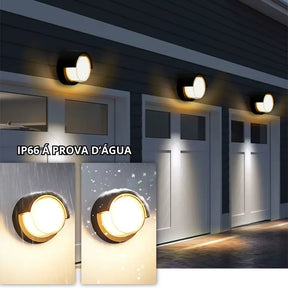 Arandela de Parede com Sensor de Presença – 6W/12W – Uso Interno e Externo - Shade