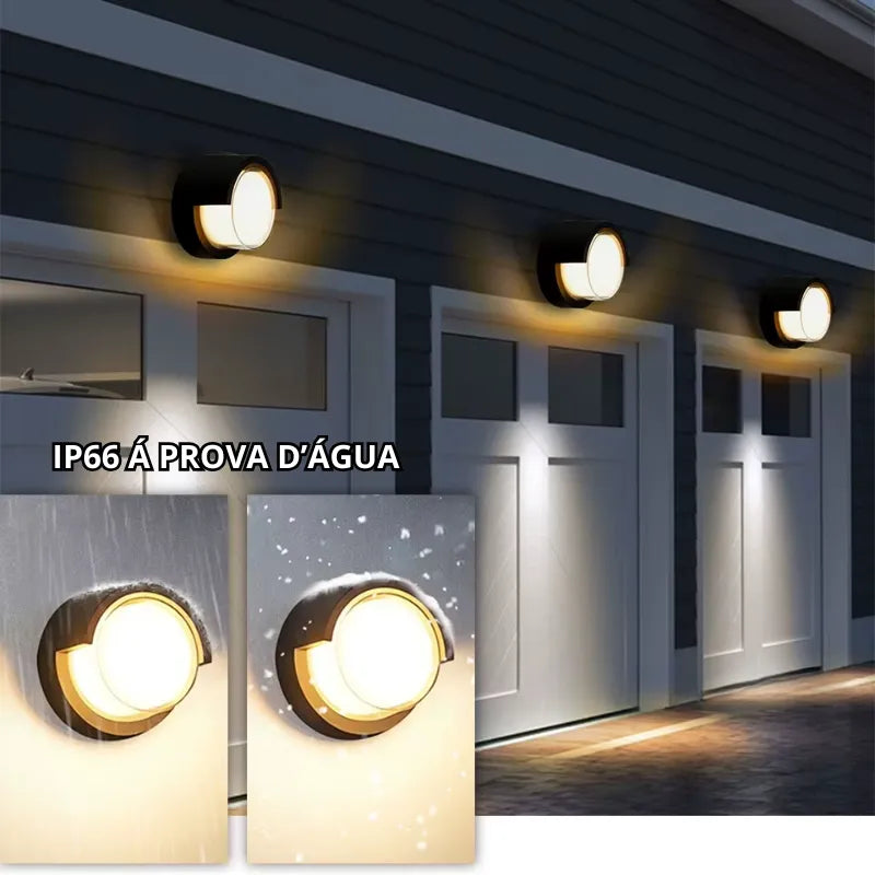 Arandela de Parede com Sensor de Presença – 6W/12W – Uso Interno e Externo - Shade