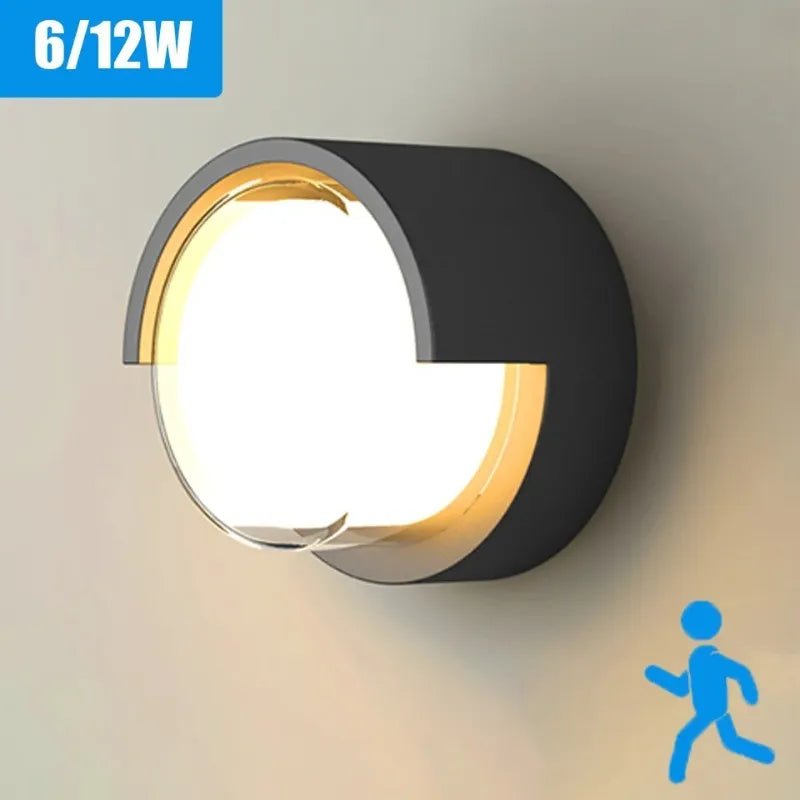 Arandela de Parede com Sensor de Presença – 6W/12W – Uso Interno e Externo - Shade