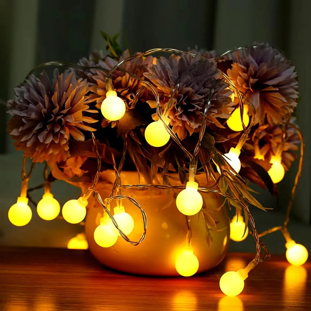 Cordão de Luz  Decorativo Natal Lâmpadas - LED Tomada
