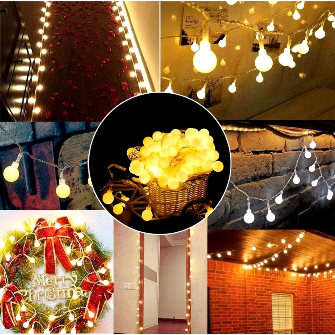 Cordão de Luz Decorativo Natal Lâmpadas - LED Tomada