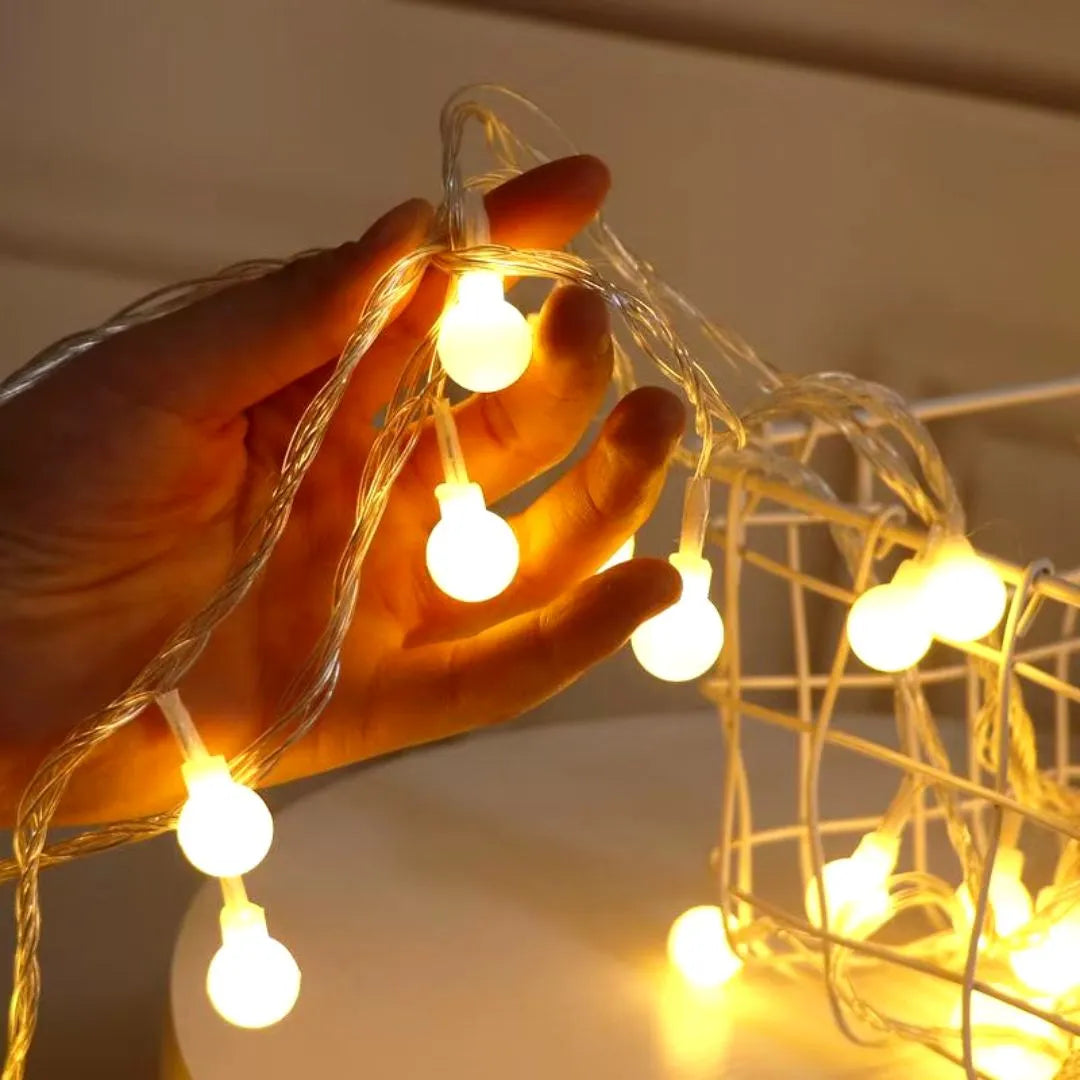 Cordão de Luz  Decorativo Natal Lâmpadas - LED Tomada