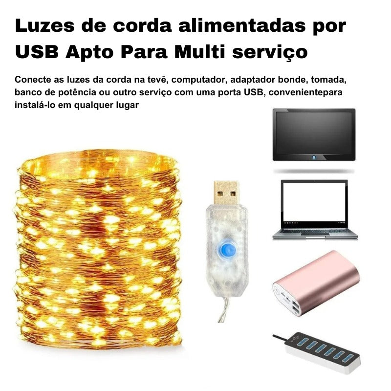 Cordão de Luzes decorativas de LED - Landas