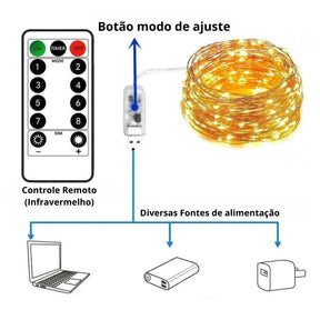 Cordão de Luzes decorativas de LED - Landas