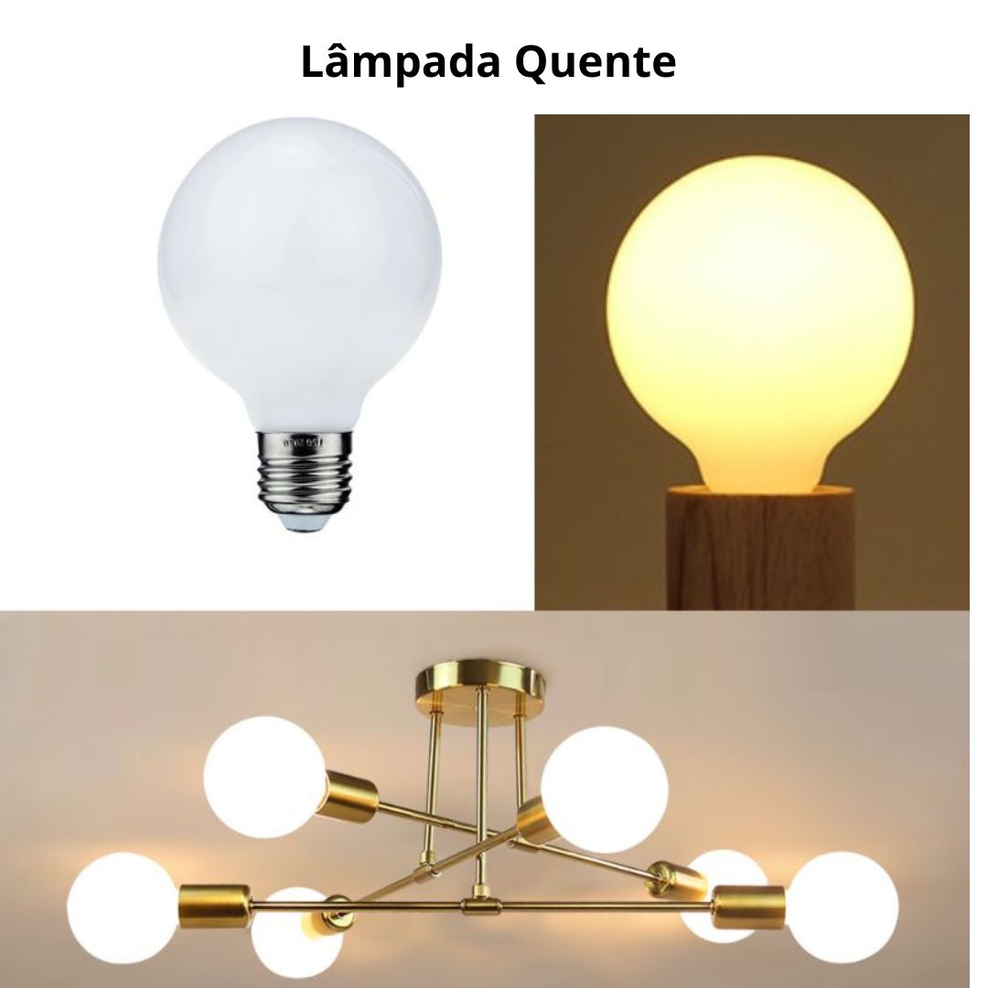 Kit Lâmpada para Lustre - Leitosa - G80/G95