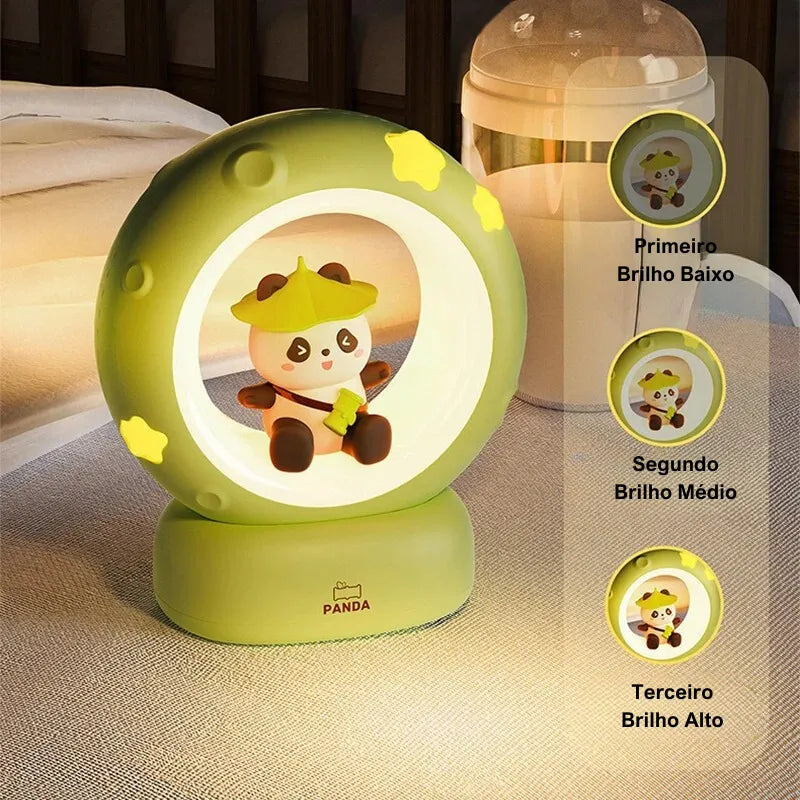 Luminária De Mesa Abajur astronauta - Recarregável - USB