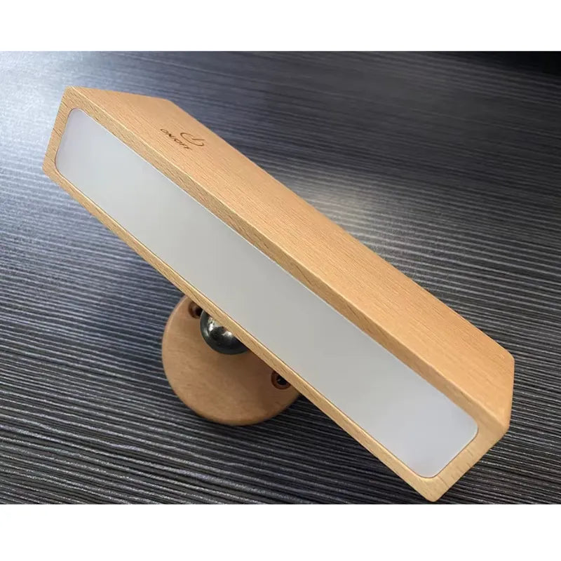 Luminária De Parede Arandela Sem Fio Rotativa WoodMag