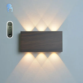 Luminária Arandela de Parede Touch Recarregável  e Controle Remoto – 3 Cores