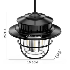 Luminária Lanterna Sem Fio Retro  - Acampamento - Luz Light