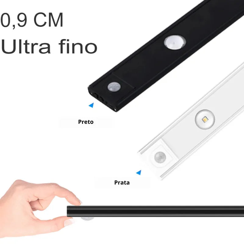 Luminária Sem fio com sensor presença - Ultra Slim Olho de gato