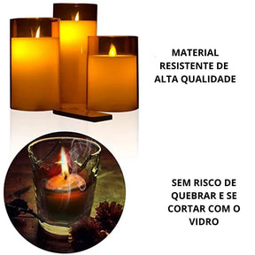 Luminária Decorativa Vela Eletrônica Com Controle - Nice