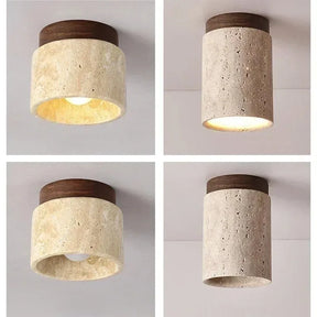 Luminária de Teto mármore - Flush Fixture