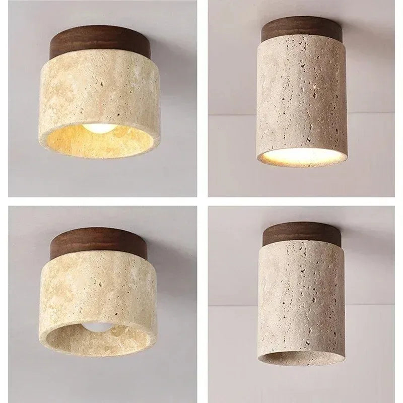 Luminária de Teto mármore - Flush Fixture