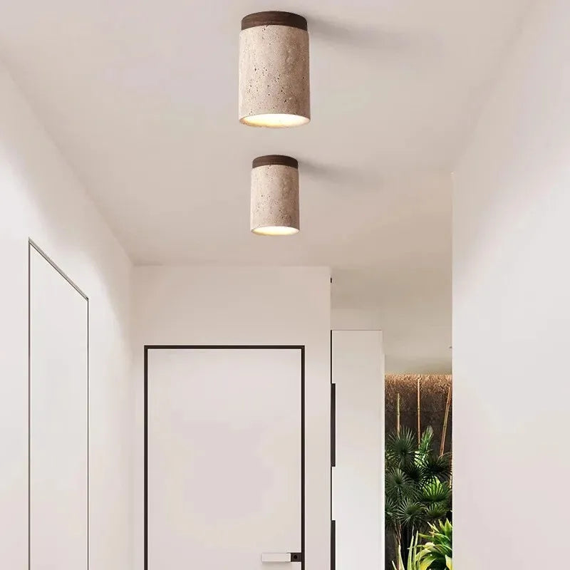 Luminária de Teto mármore - Flush Fixture