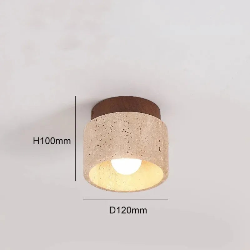 Luminária de Teto mármore - Flush Fixture
