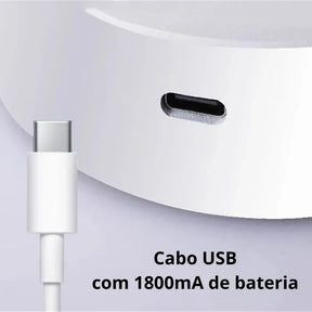 Arandela Luminária sem fio magnética Recarregável USB Com Interruptor - Oney