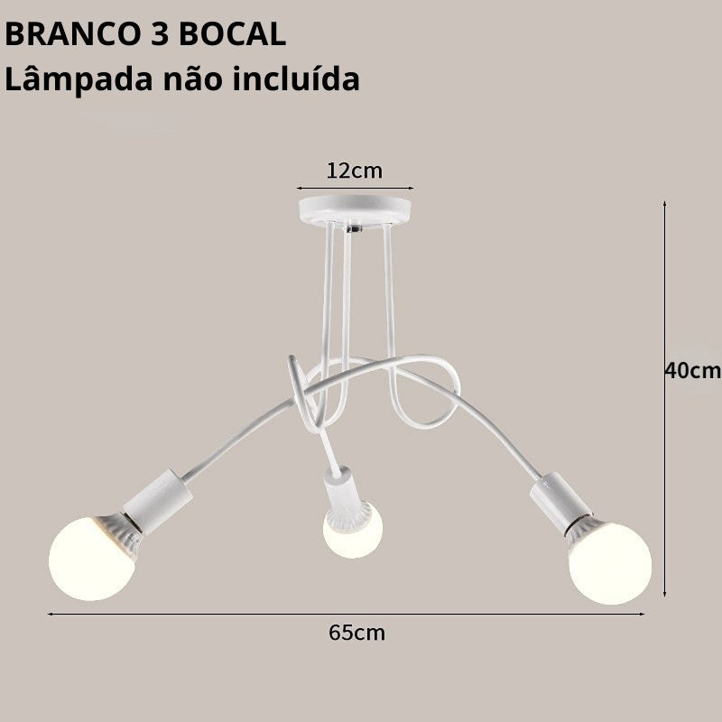 Lustre Nordic Ajustável