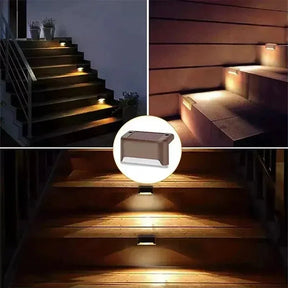 Luz Solar de Degrau LED – À Prova d'Água – Para Escadas, Deck e Jardim - Lumen