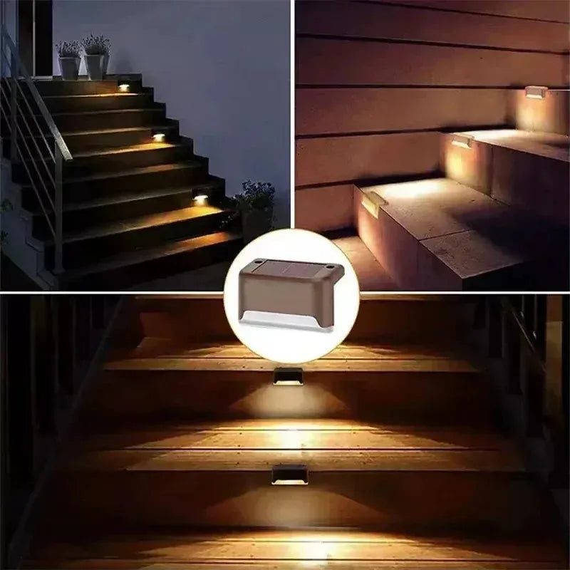 Luz Solar de Degrau LED – À Prova d'Água – Para Escadas, Deck e Jardim - Lumen