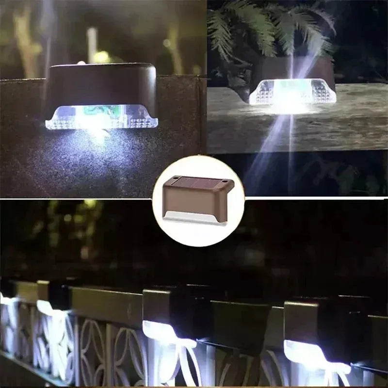 Luz Solar de Degrau LED – À Prova d'Água – Para Escadas, Deck e Jardim - Lumen