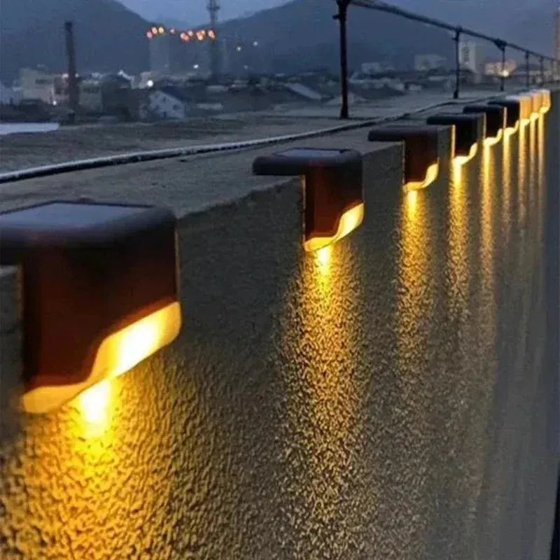 Luz Solar de Degrau LED – À Prova d'Água – Para Escadas, Deck e Jardim - Lumen