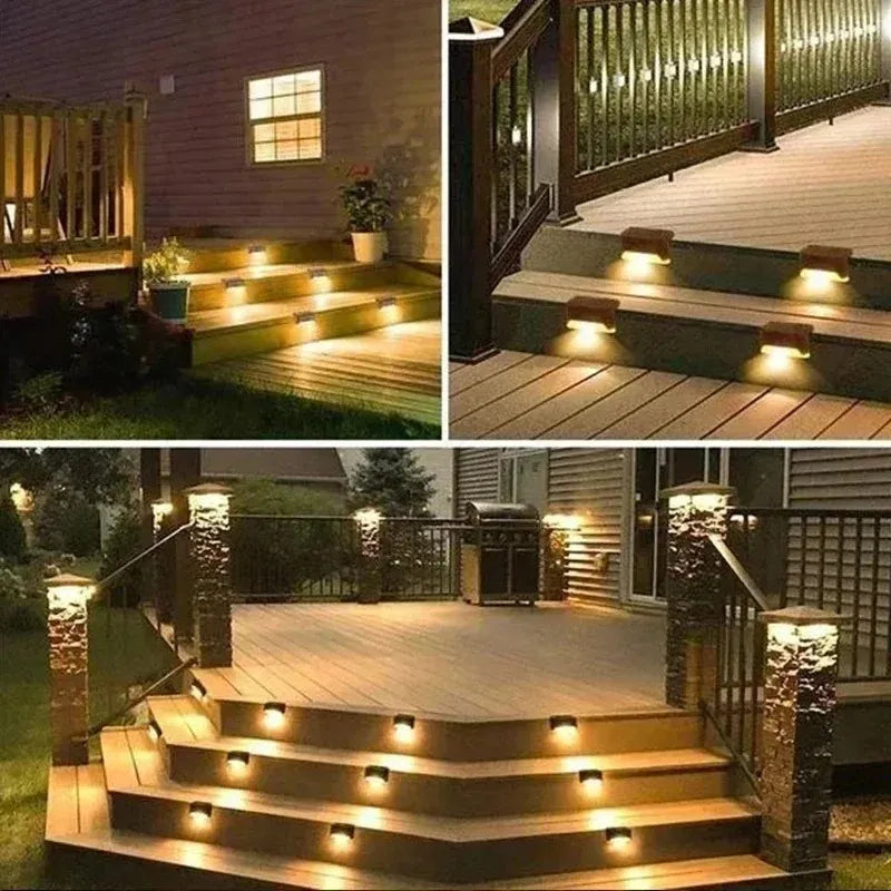 Luz Solar de Degrau LED – À Prova d'Água – Para Escadas, Deck e Jardim - Lumen