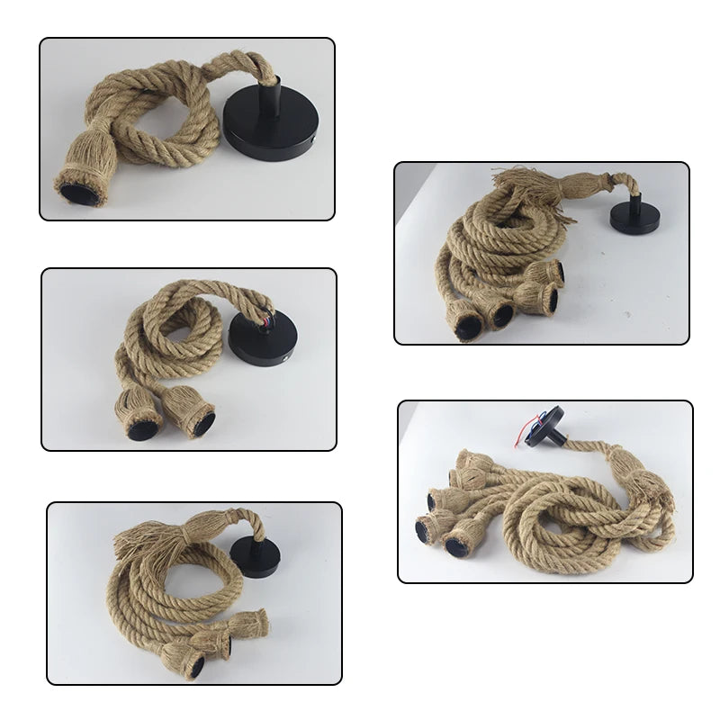 Pendente de Corda Vintage Retro - Edison