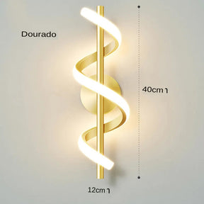 Arandela de Parede Spiral - Interna