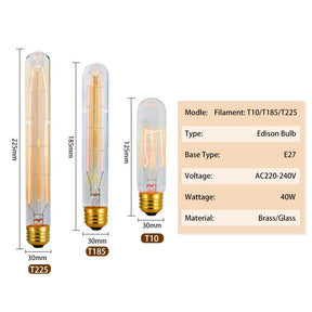 Kit com 6 Lâmpadas para Lustre Retro Edison Bulbo