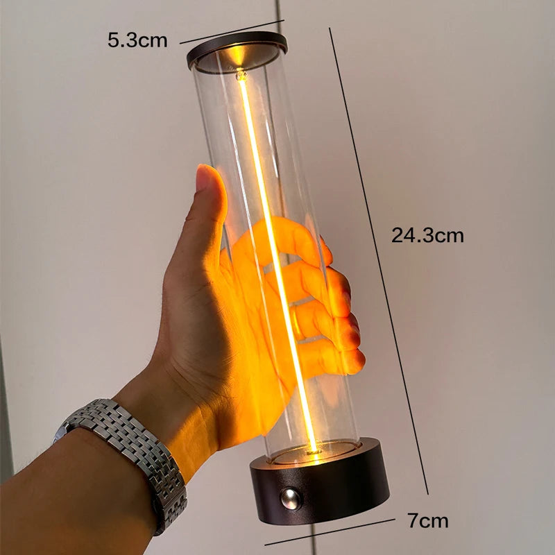 Luminária De Mesa Abajur Sem Fio Luz Sucção Magnética - Line