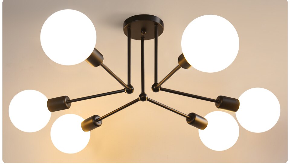 Lustre de Teto - Nordic Home - 6 e 8 Soquetes