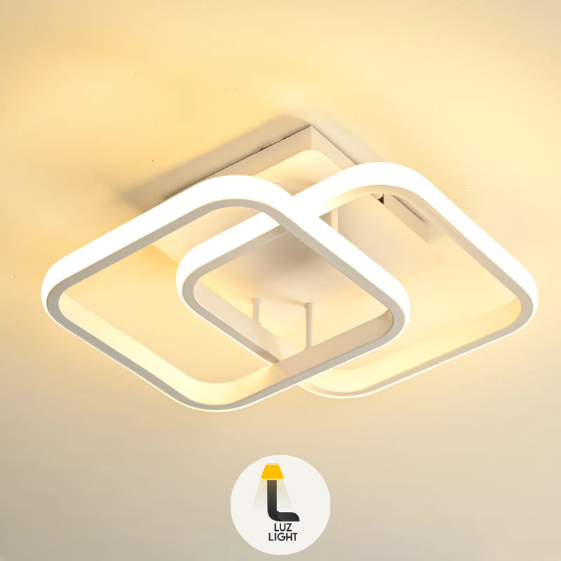 Luminária de LED minimalista Quadricor