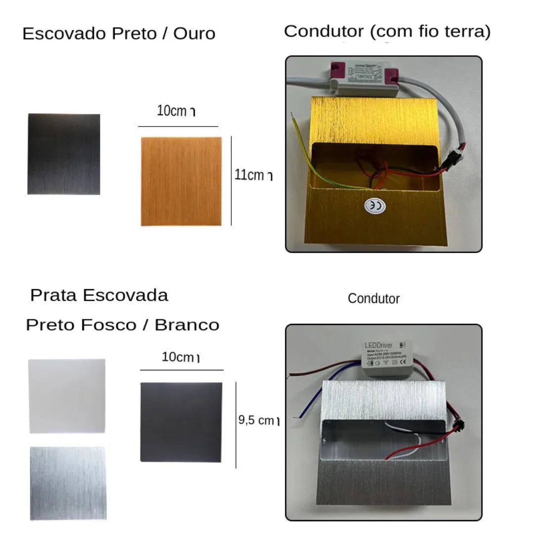 Arandela de parede Interna -  Wall- 6W