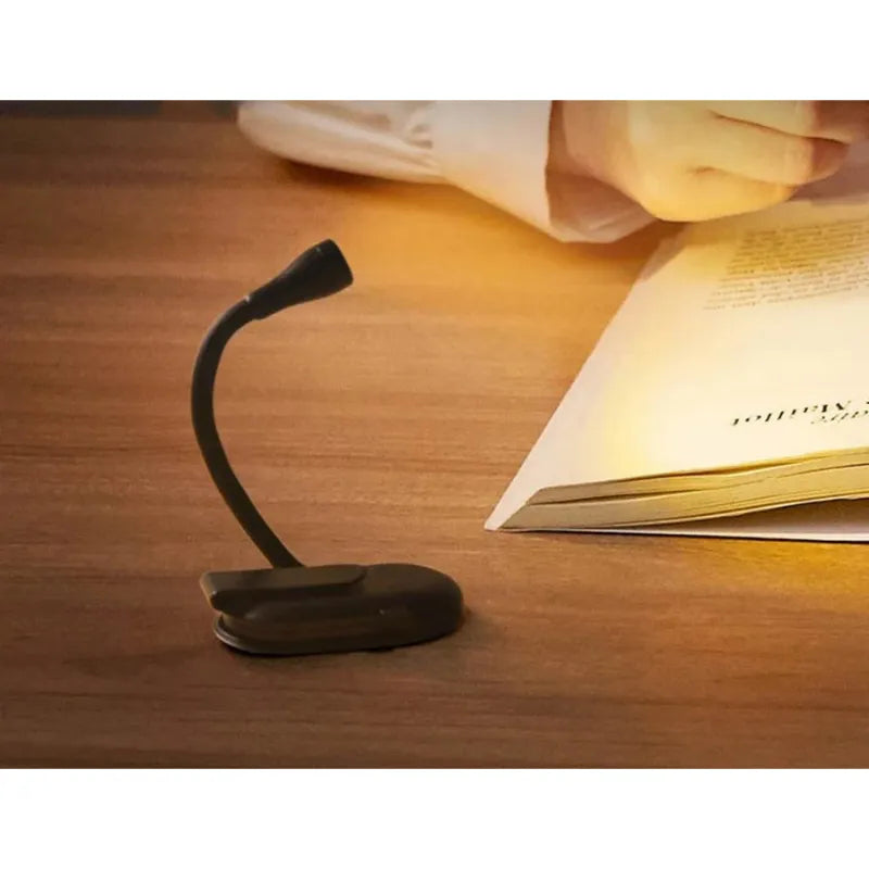 Luminária Sem fio com grampo leitura - USB recarregável