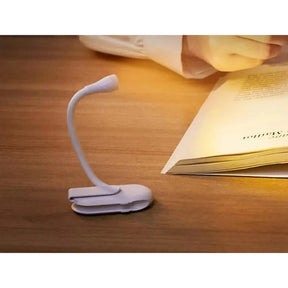 Luminária Sem fio com grampo leitura - USB recarregável