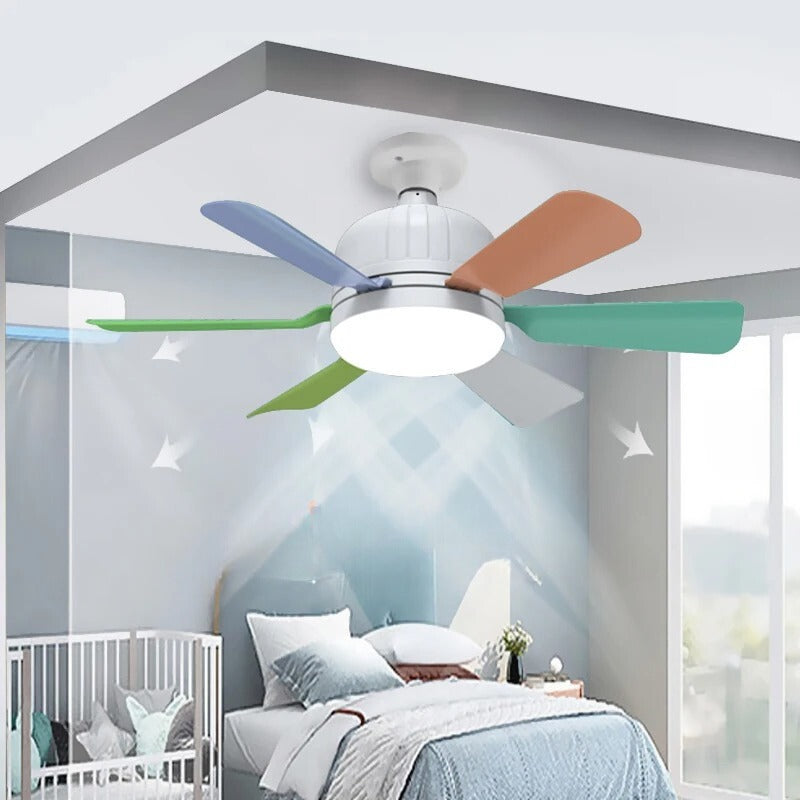 Luminária com ventilador e controle remoto - 40W - billa